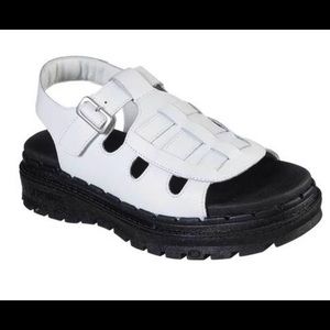 Skechers Jammers Throwback Slingback Sandals White Leather NWOB Size 8